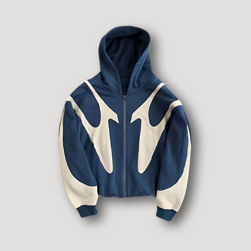 Sebastian™ | Sudadera con cremallera, capucha y estampado gráfico