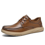 Caleb™ | Zapatos casual de piel con suela gruesa