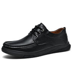 Caleb™ | Zapatos casual de piel con suela gruesa