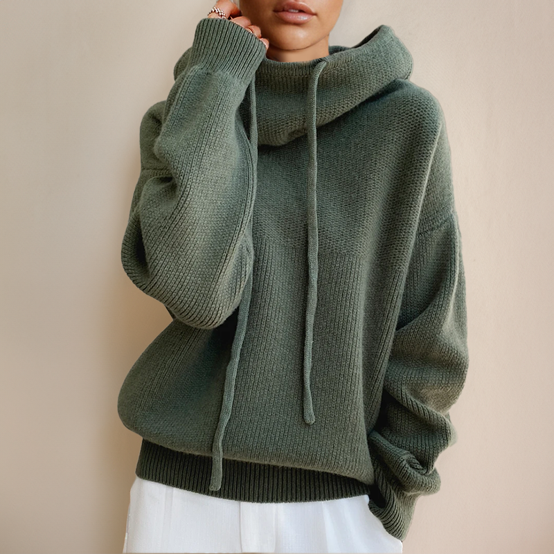 Leticia  | Jersey de cuello alto de lana merino