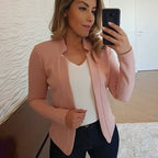 Cassidy™ | Blazer de manga larga con solapas y abertura frontal
