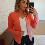 Cassidy™ | Blazer de manga larga con solapas y abertura frontal
