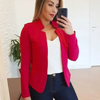 Cassidy™ | Blazer de manga larga con solapas y abertura frontal
