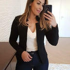 Cassidy™ | Blazer de manga larga con solapas y abertura frontal