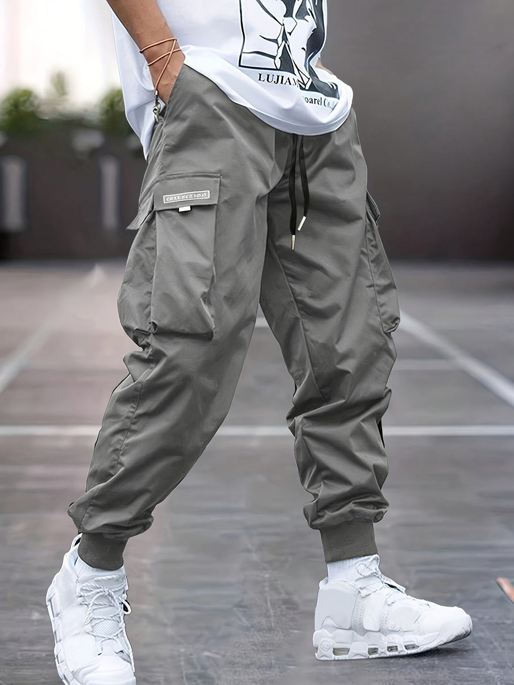 Arthur™ | Pantalón jogger cargo con bolsillos laterales y cintura elástica