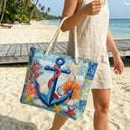 Cora™ | Bolso tote de playa artesanal con asas de cuerda