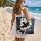 Cora™ | Bolso tote de playa artesanal con asas de cuerda
