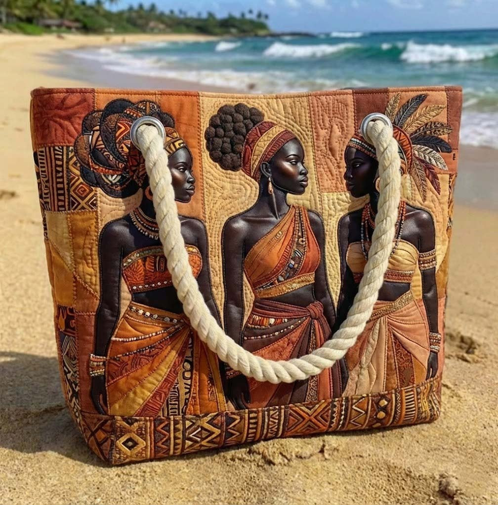 Cora™ | Bolso tote de playa artesanal con asas de cuerda