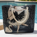 Cora™ | Bolso tote de playa artesanal con asas de cuerda