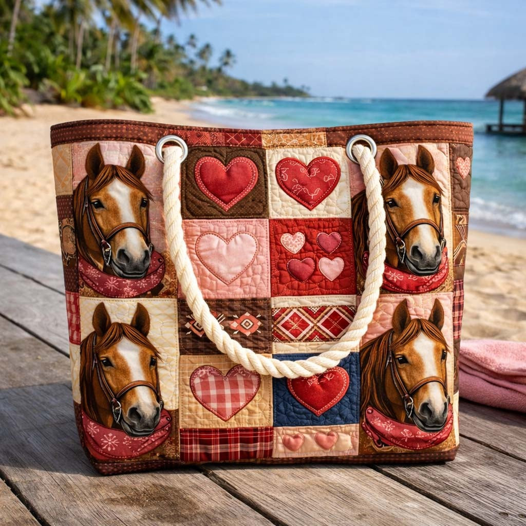 Cora™ | Bolso tote de playa artesanal con asas de cuerda