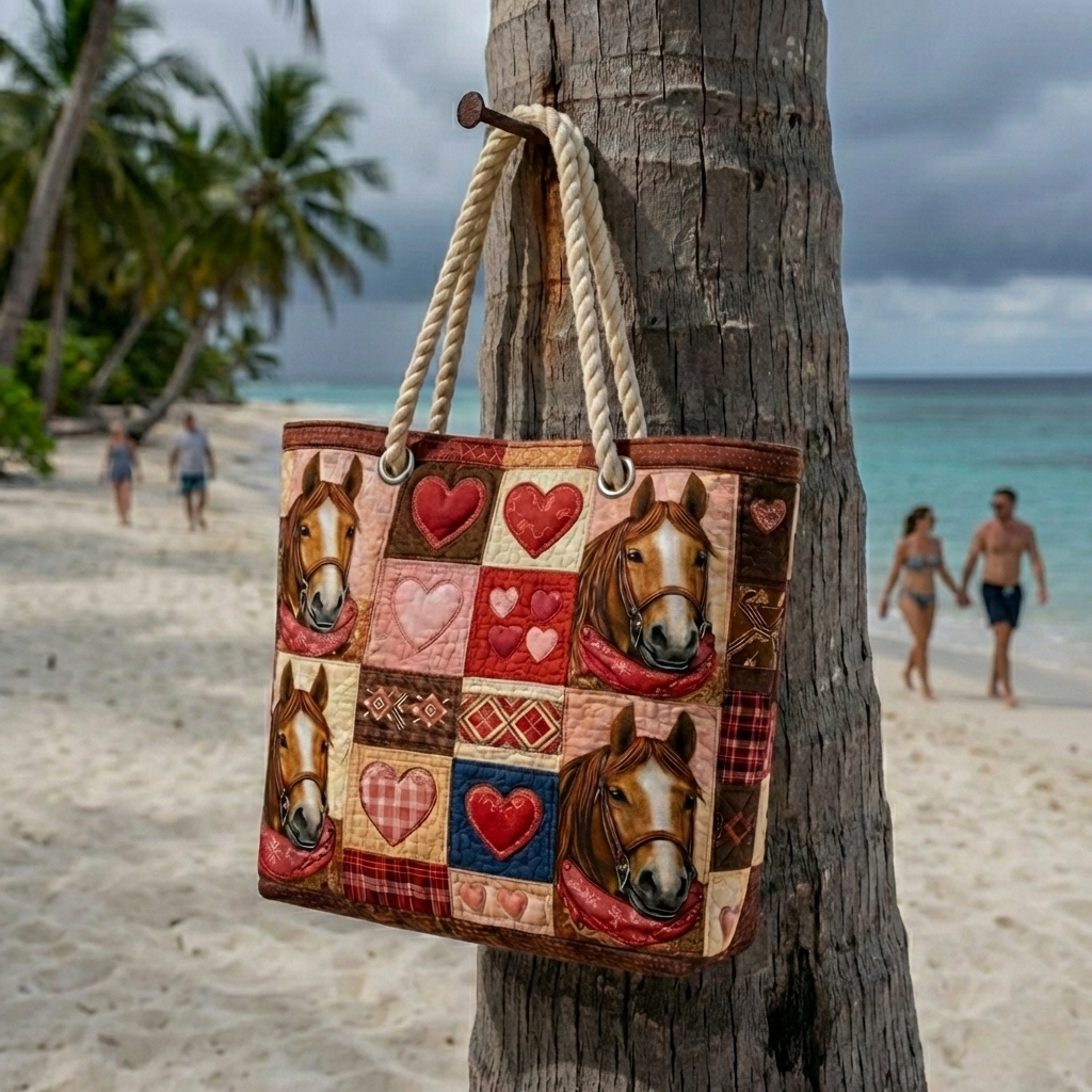Cora™ | Bolso tote de playa artesanal con asas de cuerda