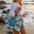 Cora™ | Bolso tote de playa artesanal con asas de cuerda