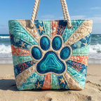 Cora™ | Bolso tote de playa artesanal con asas de cuerda