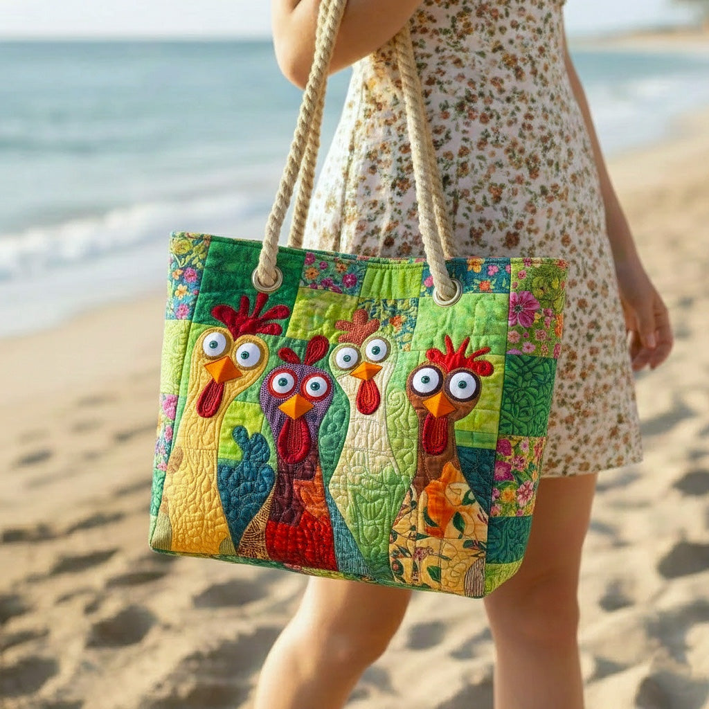 Cora™ | Bolso tote de playa artesanal con asas de cuerda