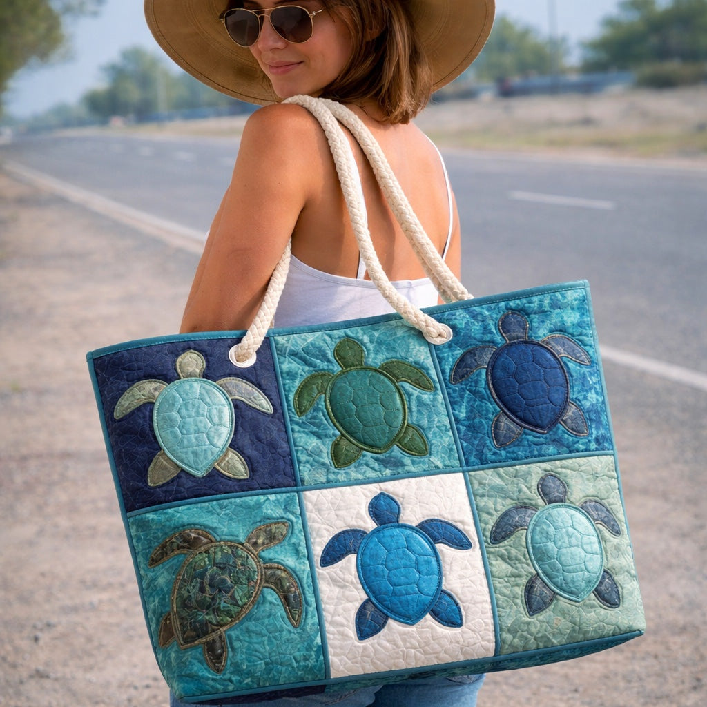 Cora™ | Bolso tote de playa artesanal con asas de cuerda