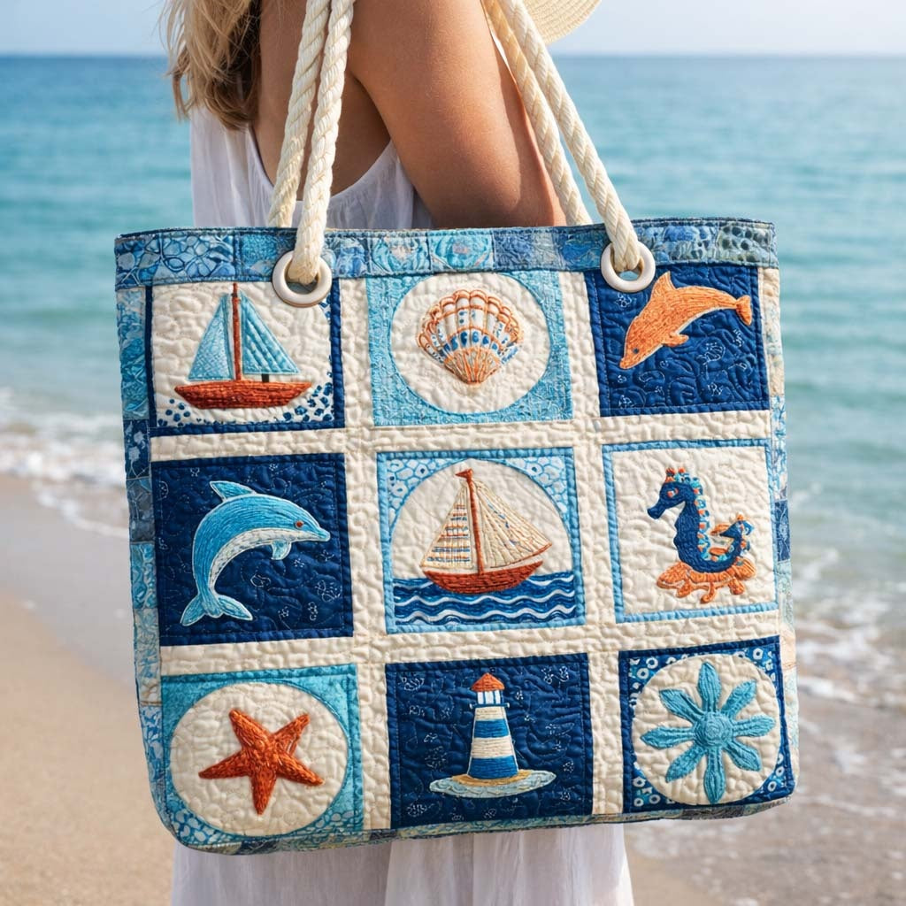 Cora™ | Bolso tote de playa artesanal con asas de cuerda