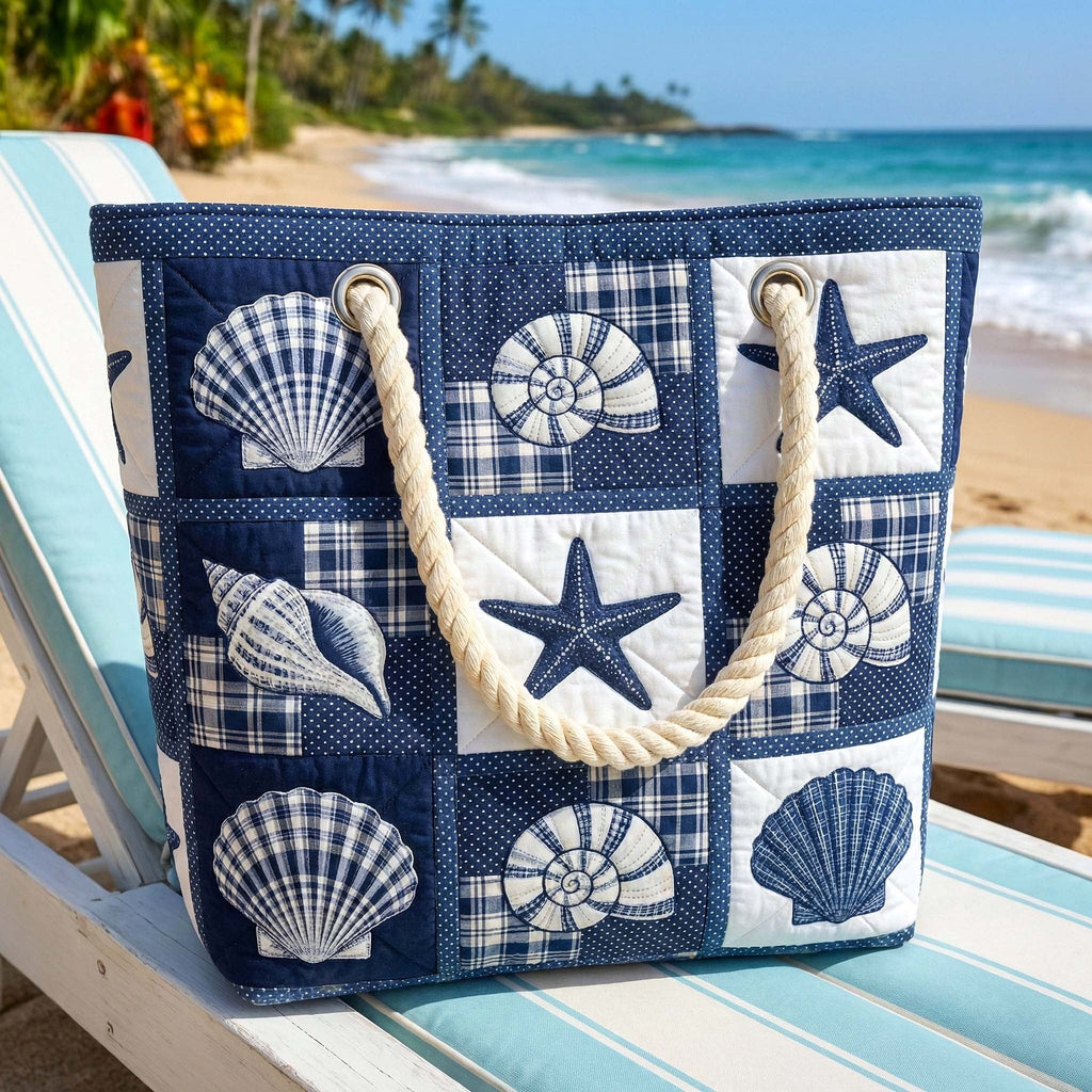 Cora™ | Bolso tote de playa artesanal con asas de cuerda