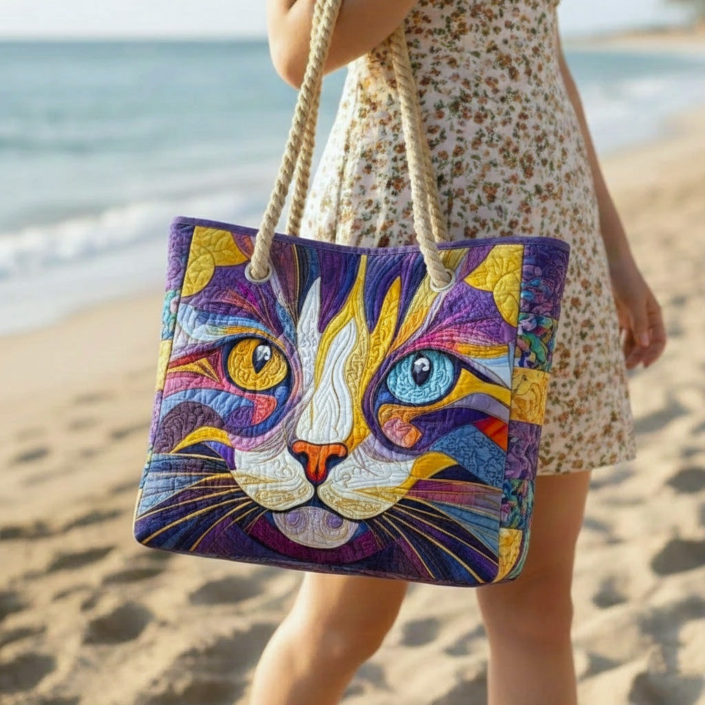Cora™ | Bolso tote de playa artesanal con asas de cuerda