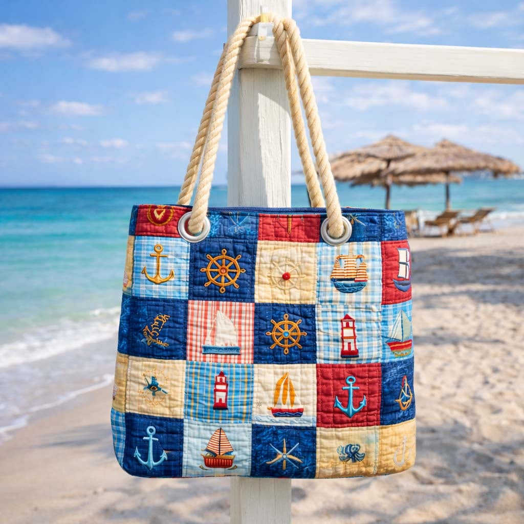 Cora™ | Bolso tote de playa artesanal con asas de cuerda