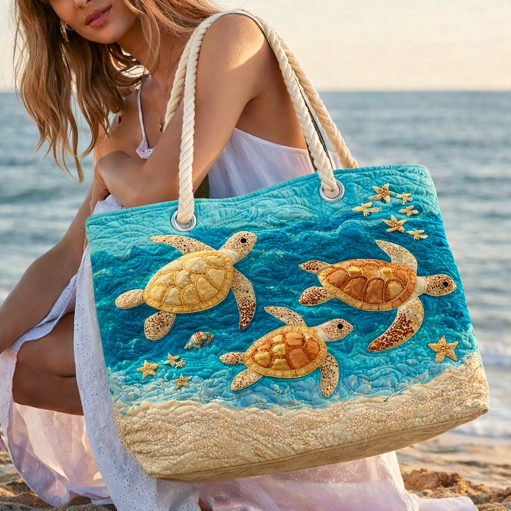 Cora™ | Bolso tote de playa artesanal con asas de cuerda