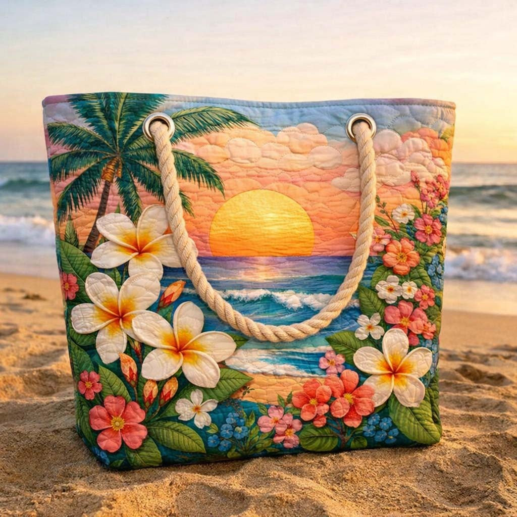 Cora™ | Bolso tote de playa artesanal con asas de cuerda