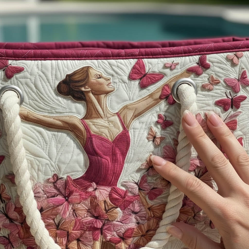 Cora™ | Bolso tote de playa artesanal con asas de cuerda