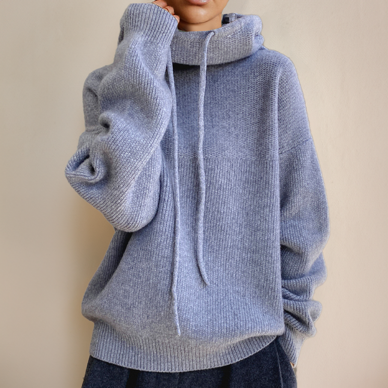 Leticia  | Jersey de cuello alto de lana merino