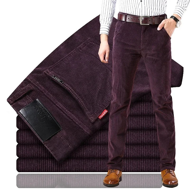 Andrew™ | Pantalón de vestir de pana de corte recto