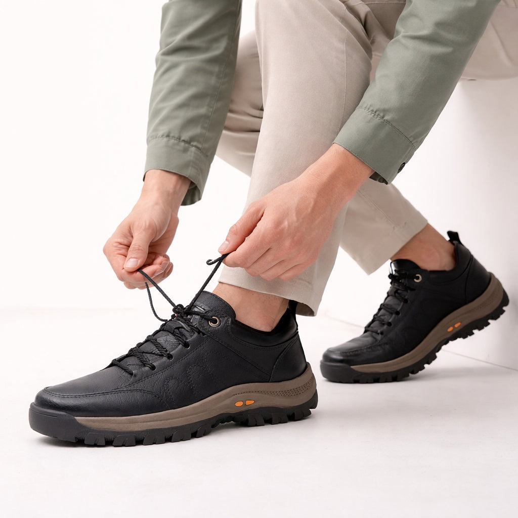 Gavin™ | Zapatos blucher de piel con suela antideslizante