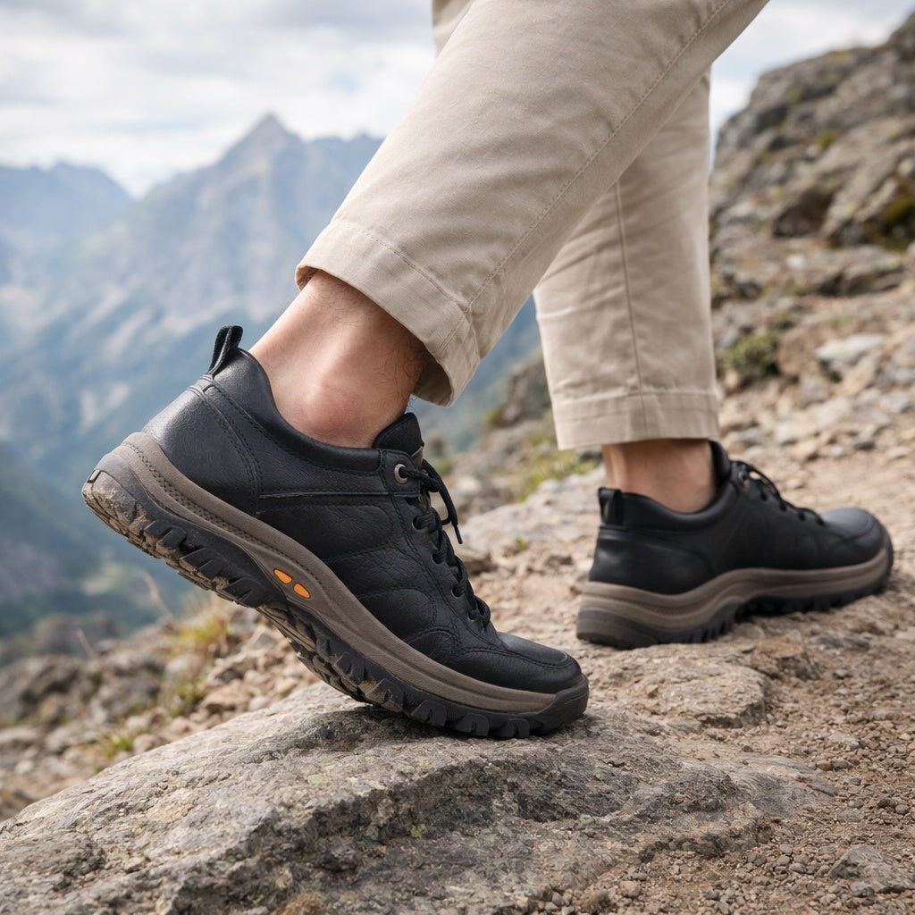 Gavin™ | Zapatos blucher de piel con suela antideslizante