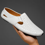 Felix™ | Mocasines de piel perforada sin cordones