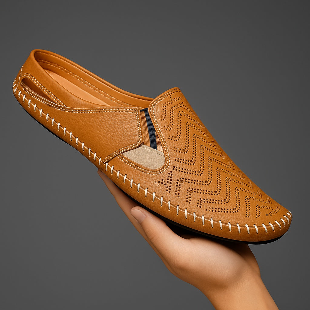 Felix™ | Mocasines de piel perforada sin cordones