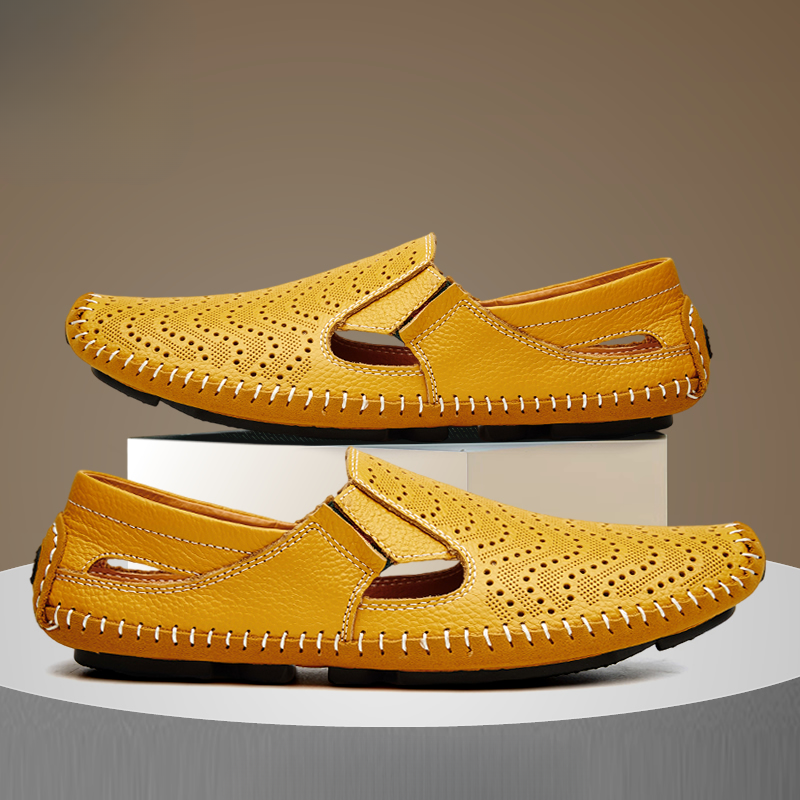 Felix™ | Mocasines de piel perforada sin cordones