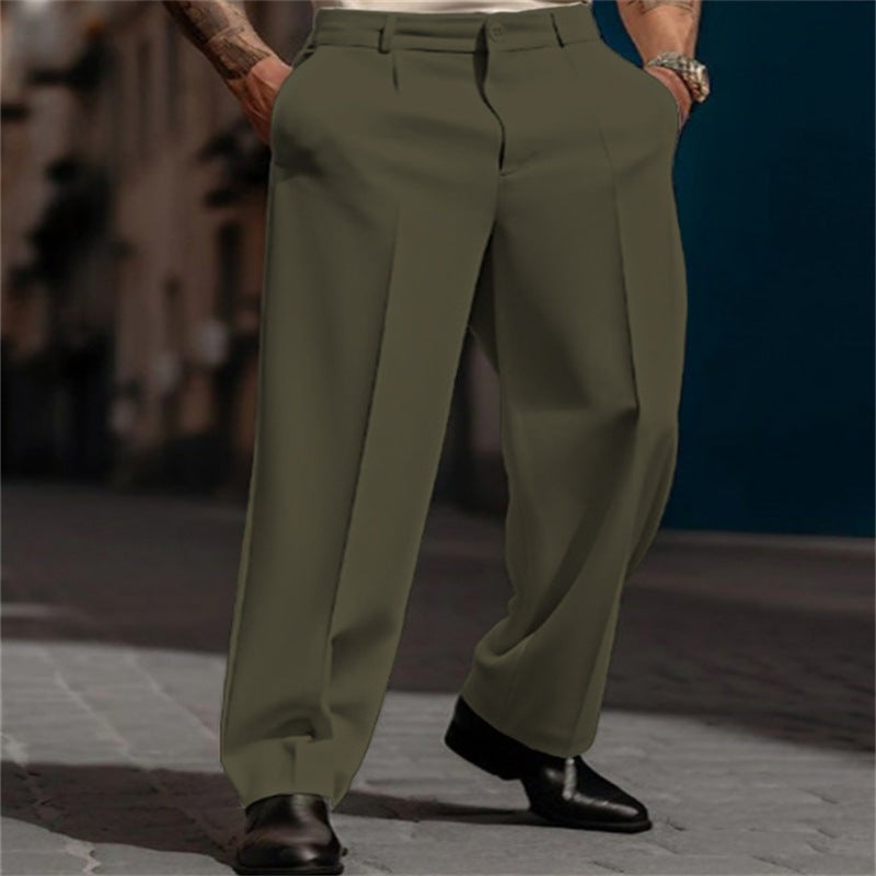 Connor™ | Pantalón de vestir con pinzas, pierna ancha y tiro alto
