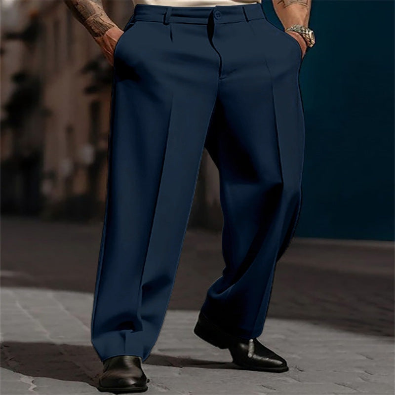 Connor™ | Pantalón de vestir con pinzas, pierna ancha y tiro alto