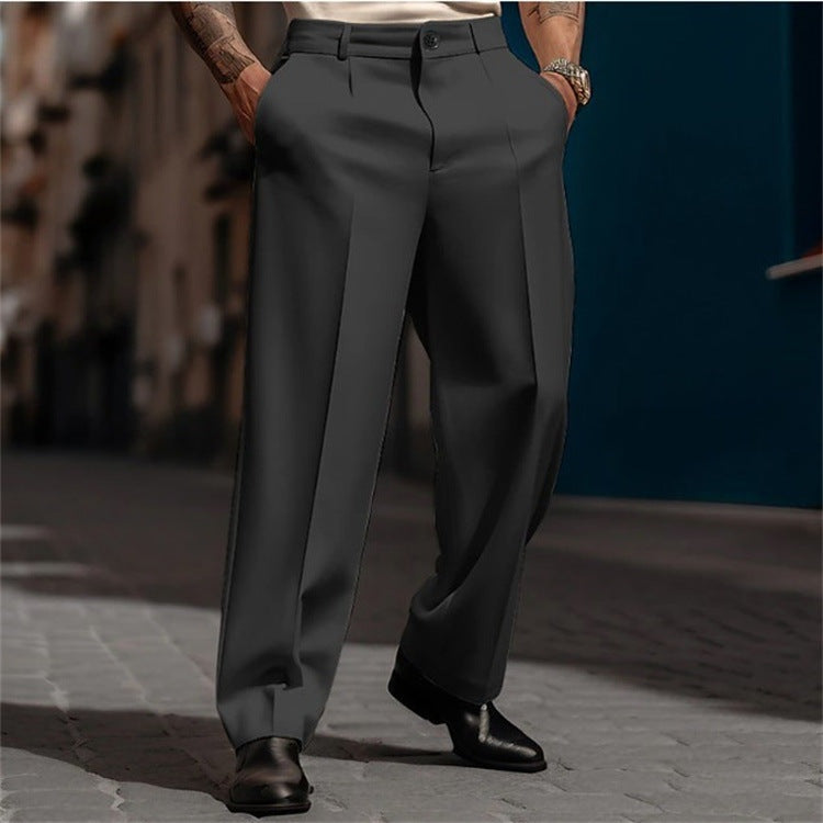 Connor™ | Pantalón de vestir con pinzas, pierna ancha y tiro alto