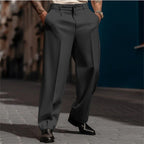 Connor™ | Pantalón de vestir con pinzas, pierna ancha y tiro alto