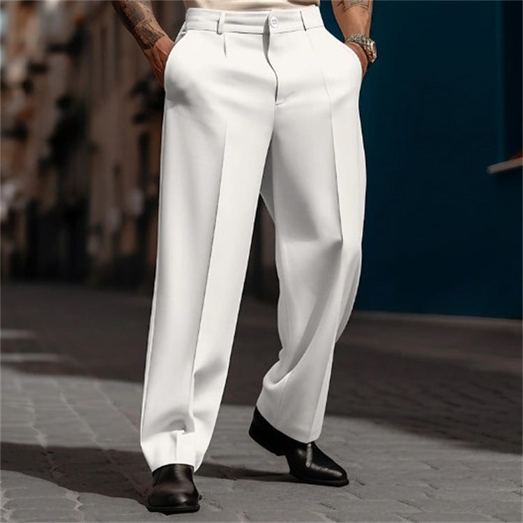 Connor™ | Pantalón de vestir con pinzas, pierna ancha y tiro alto