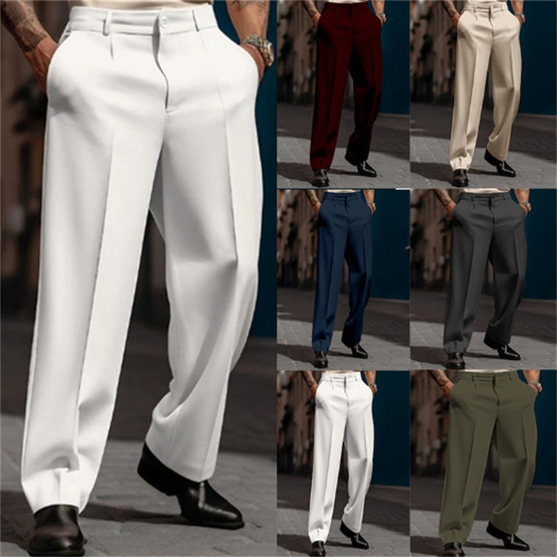 Connor™ | Pantalón de vestir con pinzas, pierna ancha y tiro alto