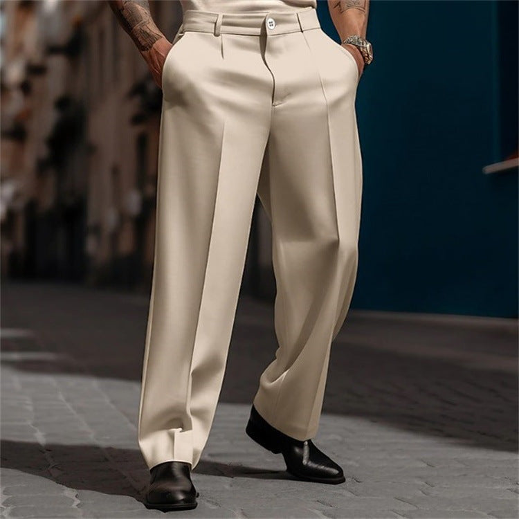 Connor™ | Pantalón de vestir con pinzas, pierna ancha y tiro alto