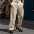 Connor™ | Pantalón de vestir con pinzas, pierna ancha y tiro alto