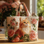 Willow™ | Bolso tote acolchado artesanal con estampado único