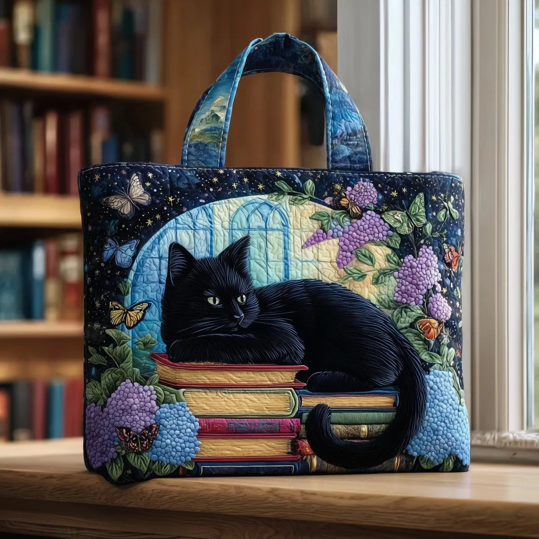 Willow™ | Bolso tote acolchado artesanal con estampado único