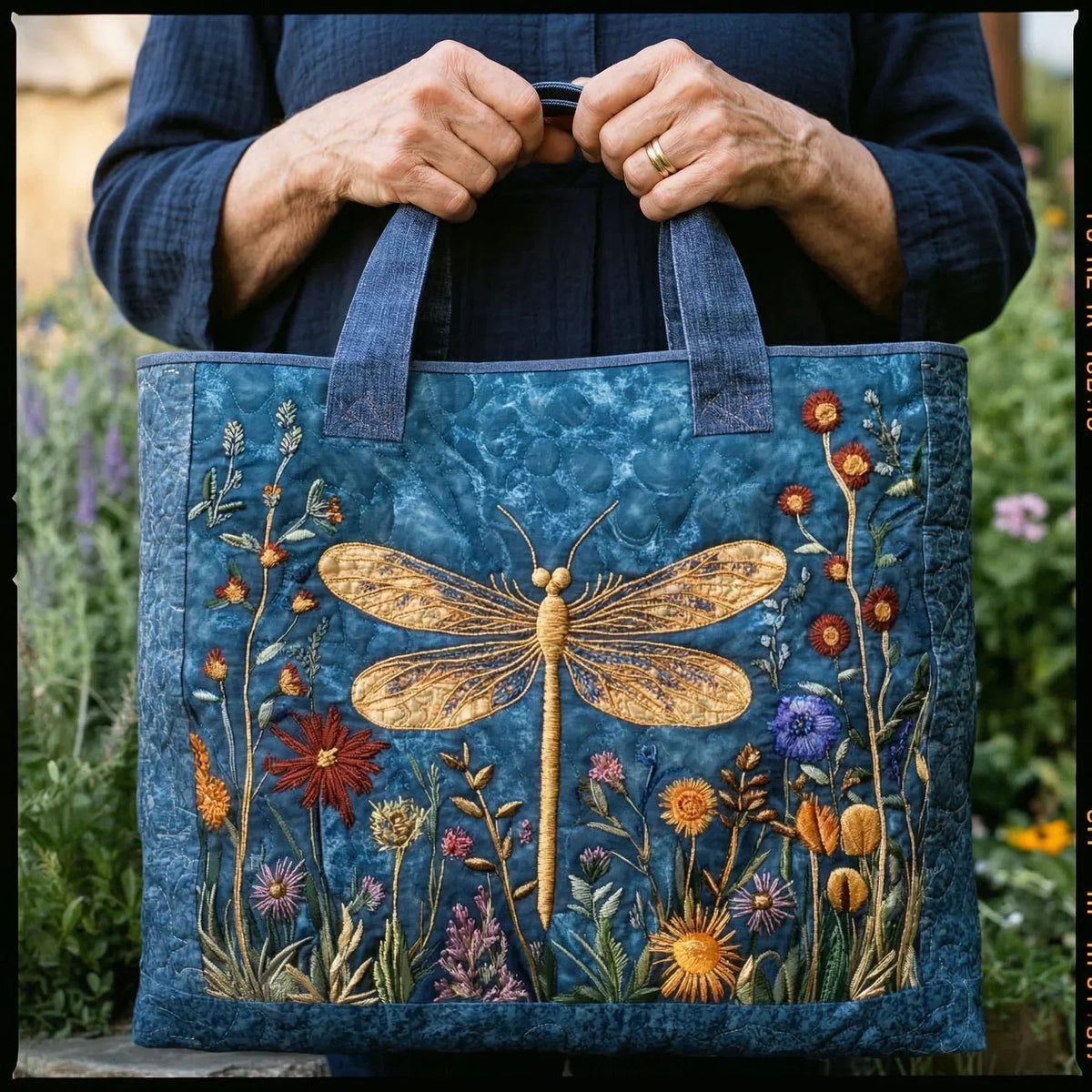 Willow™ | Bolso tote acolchado artesanal con estampado único