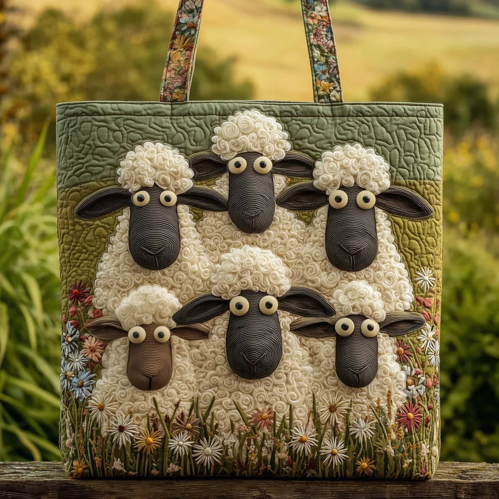 Willow™ | Bolso tote acolchado artesanal con estampado único
