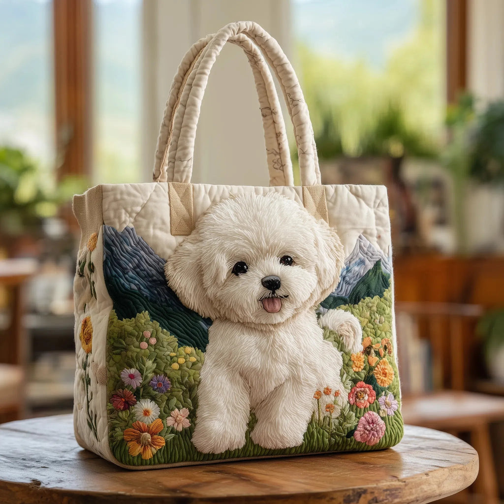 Willow™ | Bolso tote acolchado artesanal con estampado único