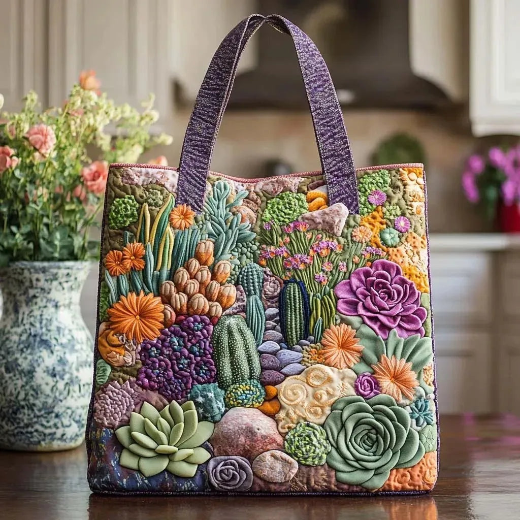 Willow™ | Bolso tote acolchado artesanal con estampado único