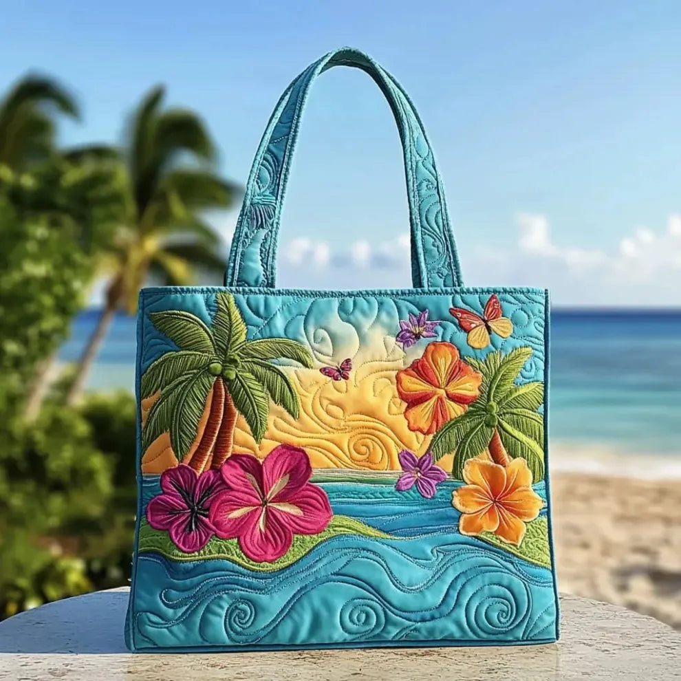 Willow™ | Bolso tote acolchado artesanal con estampado único