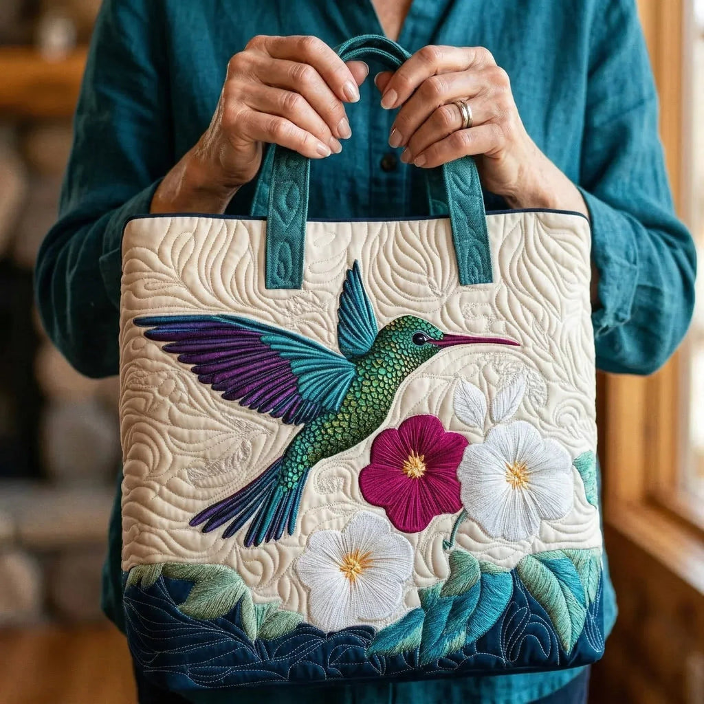 Willow™ | Bolso tote acolchado artesanal con estampado único