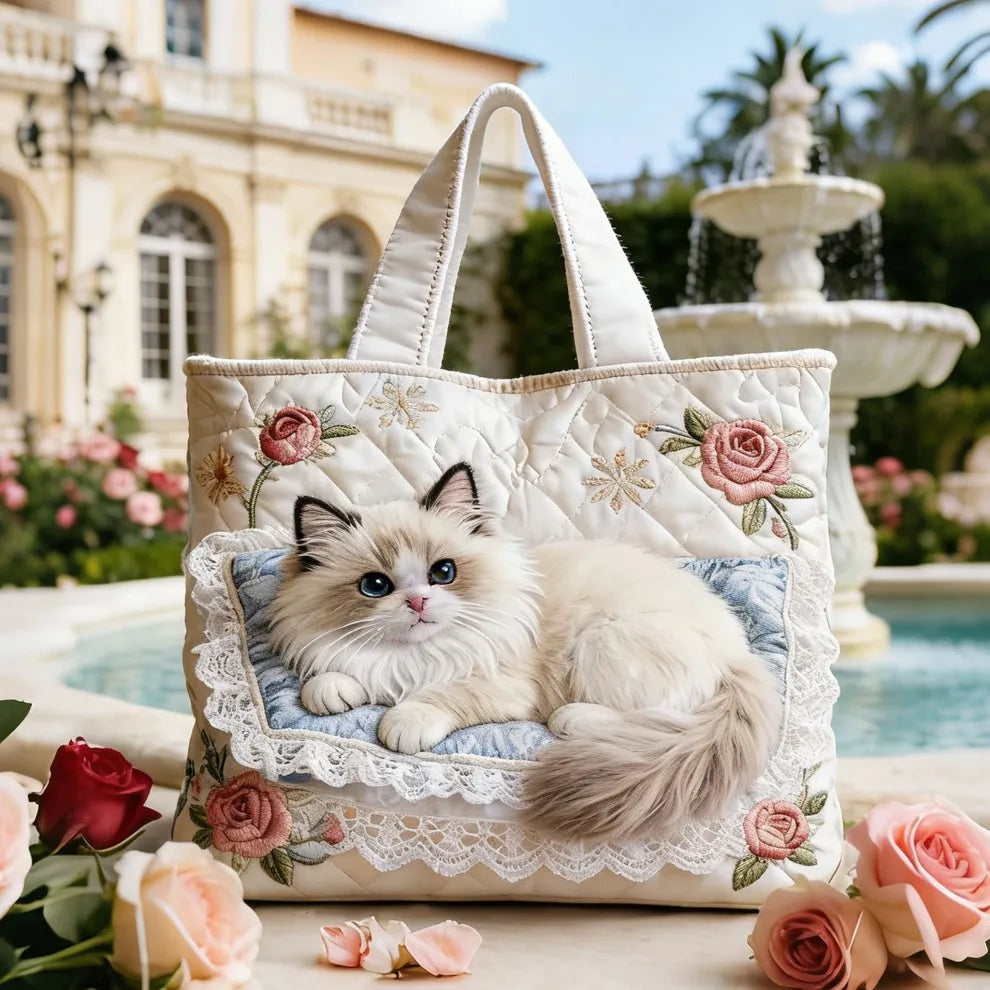 Willow™ | Bolso tote acolchado artesanal con estampado único